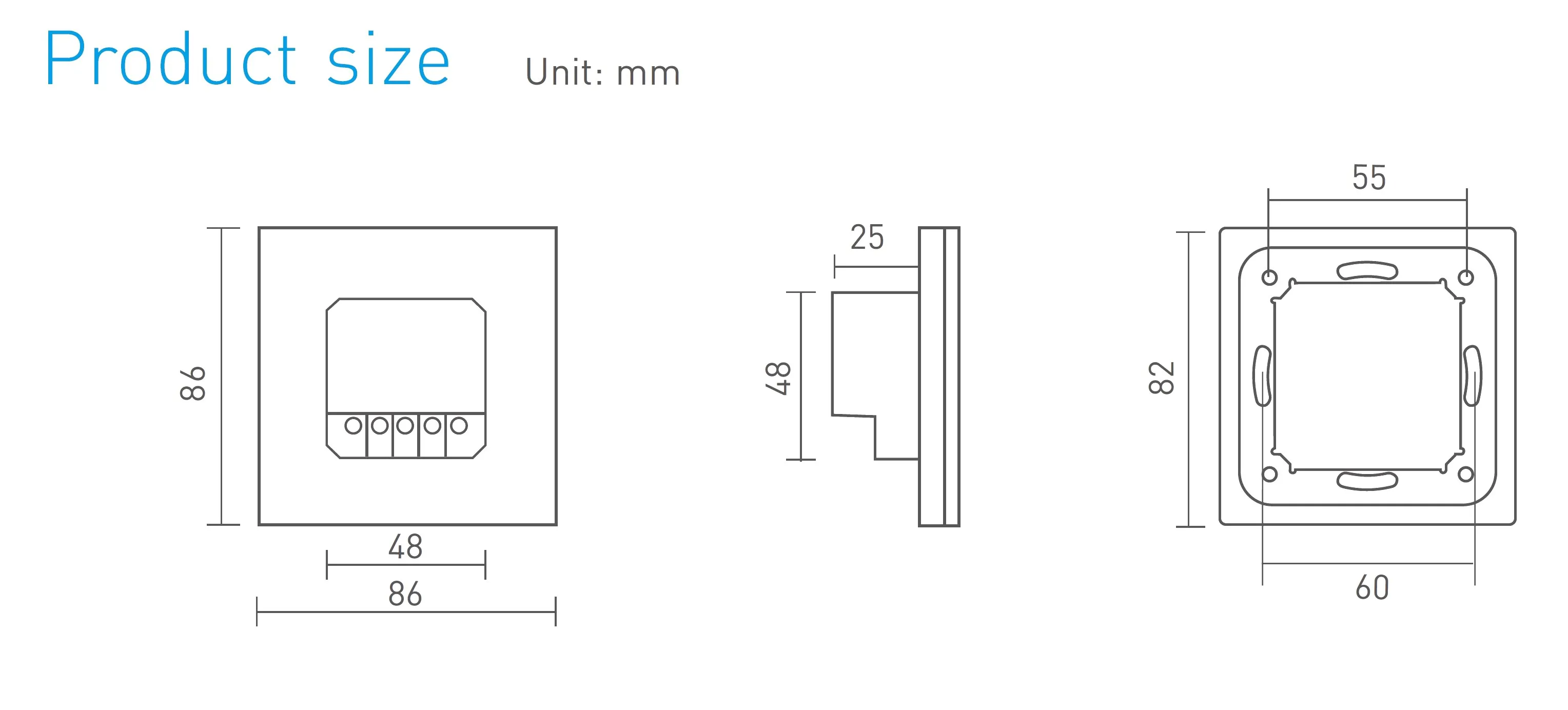 RGB Touch Panel 4 Zones, RF 2.4GHz, DMX512 interface, Capacitive touch, 100-240Vac input, IP44. EX7S  LTECH Touch Panel